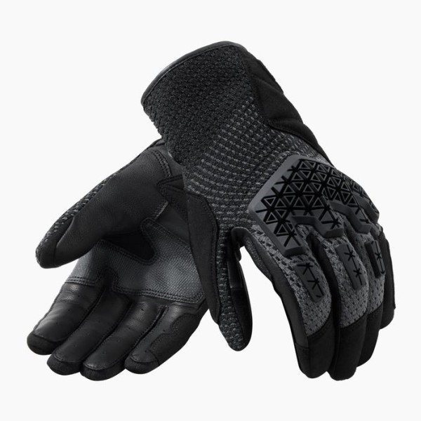 Rev'it! Rev'it Rev'it Offtrack 2 Leather Gloves - Black / Black